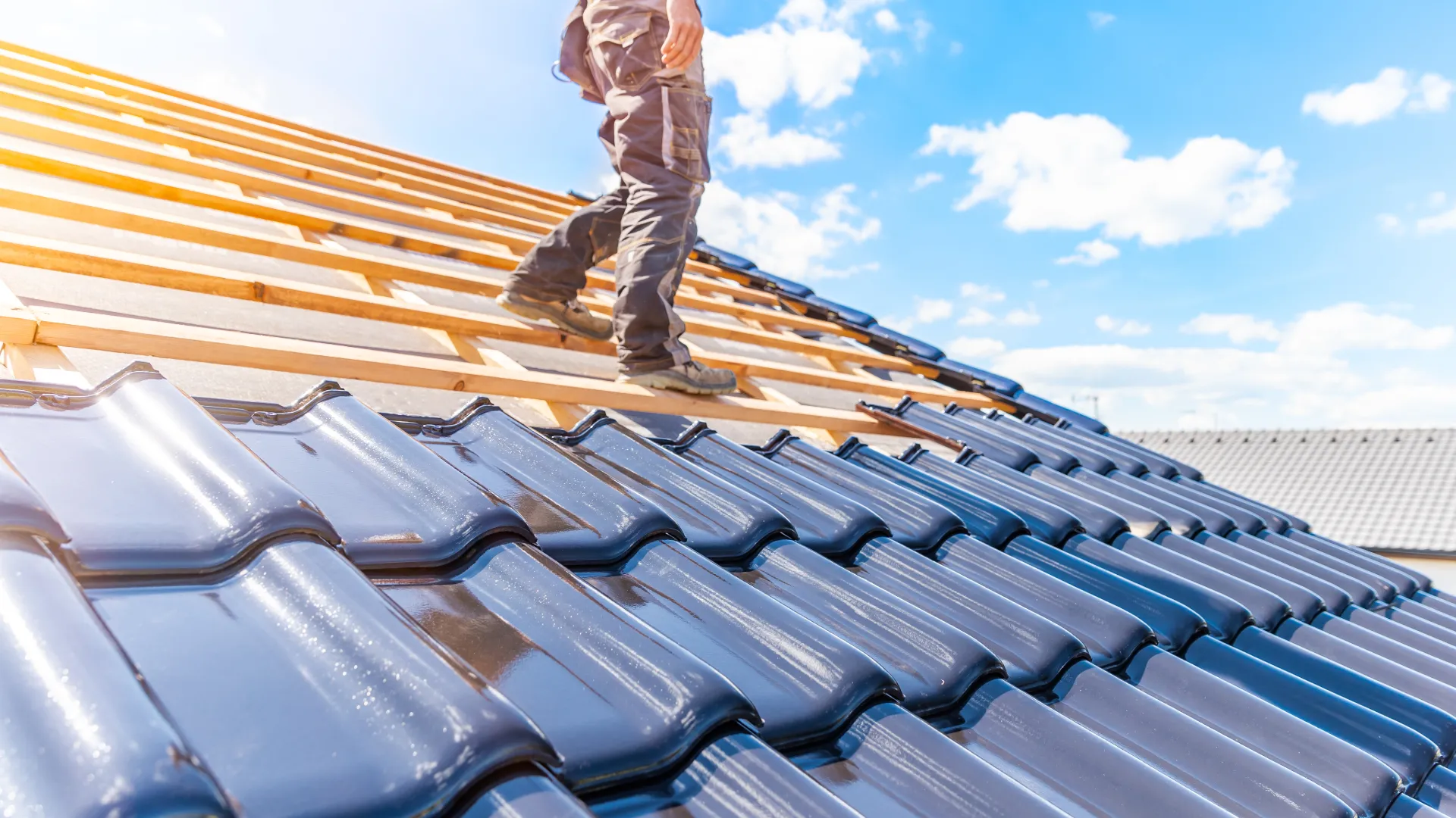 Professional roofing repairs and structural setup